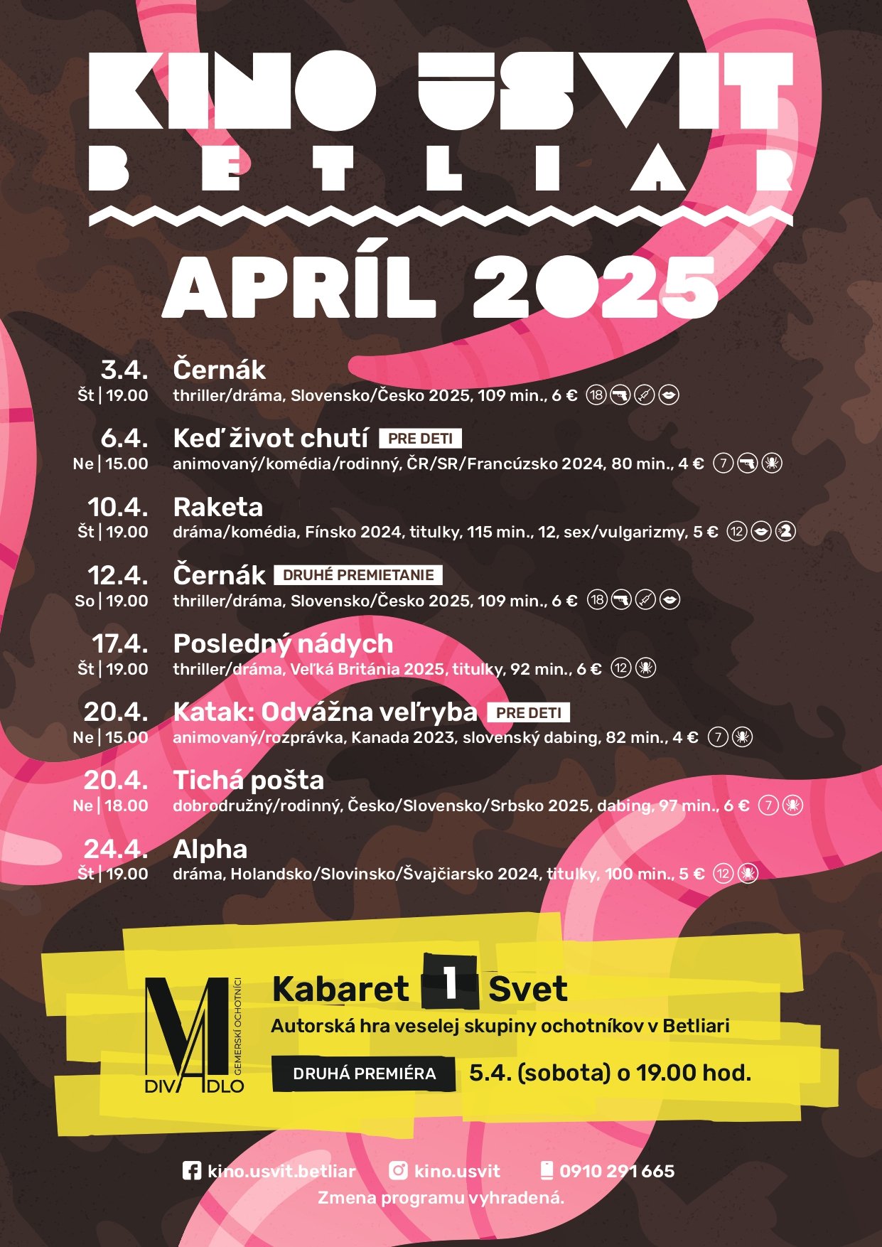 Plagát Kino ÚSVIT