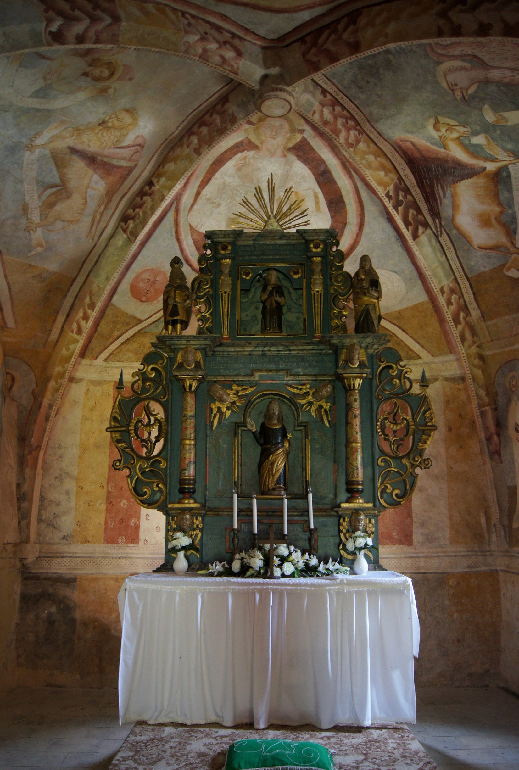Renesančný oltár v kraskovskom kostole (r.1668)