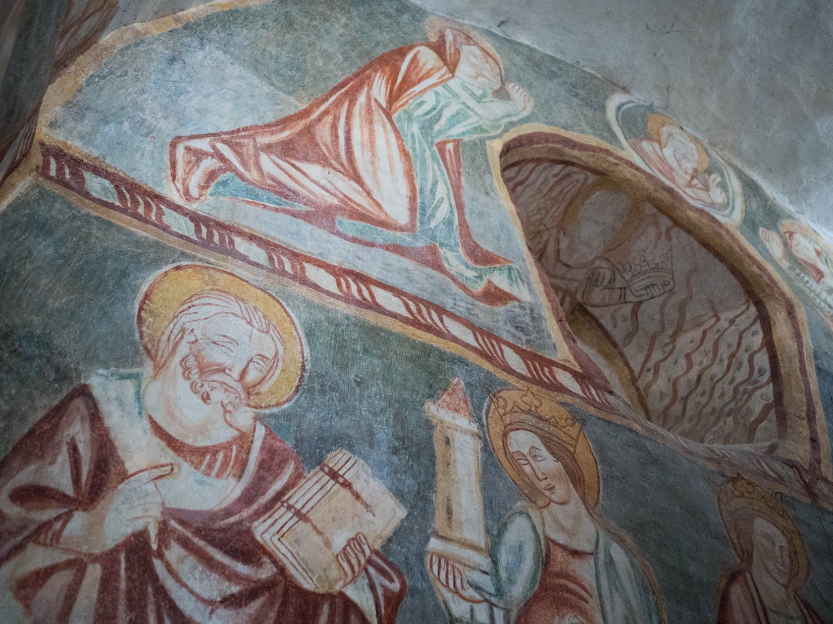 Fresková výzdoba kostola v Kyjaticiach