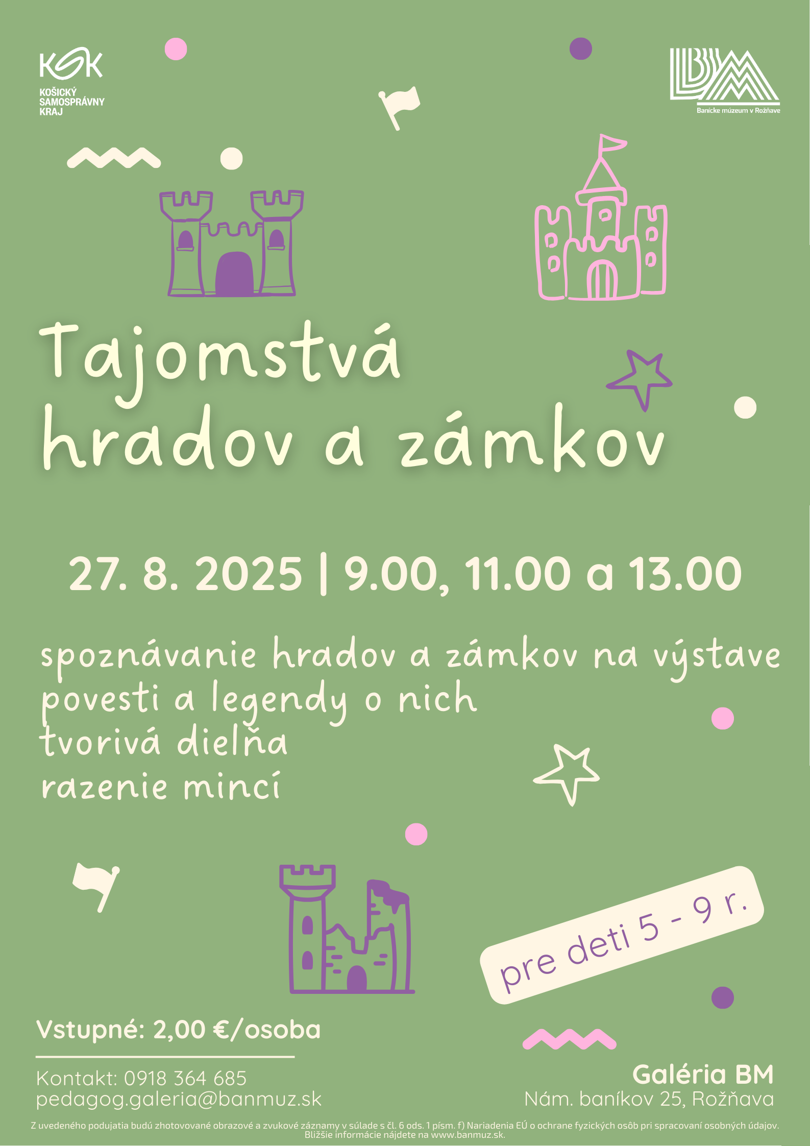 Plagát - Tajomstvá hradov a zámkov