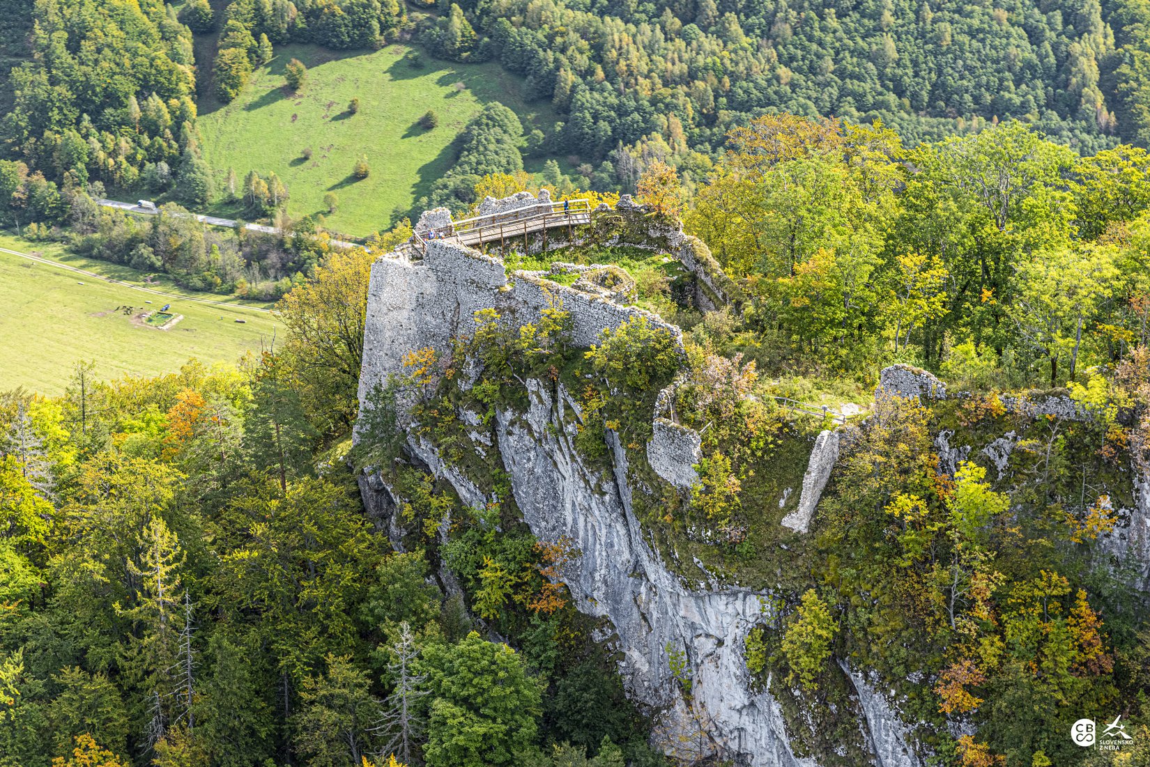 Muránsky hrad z neba