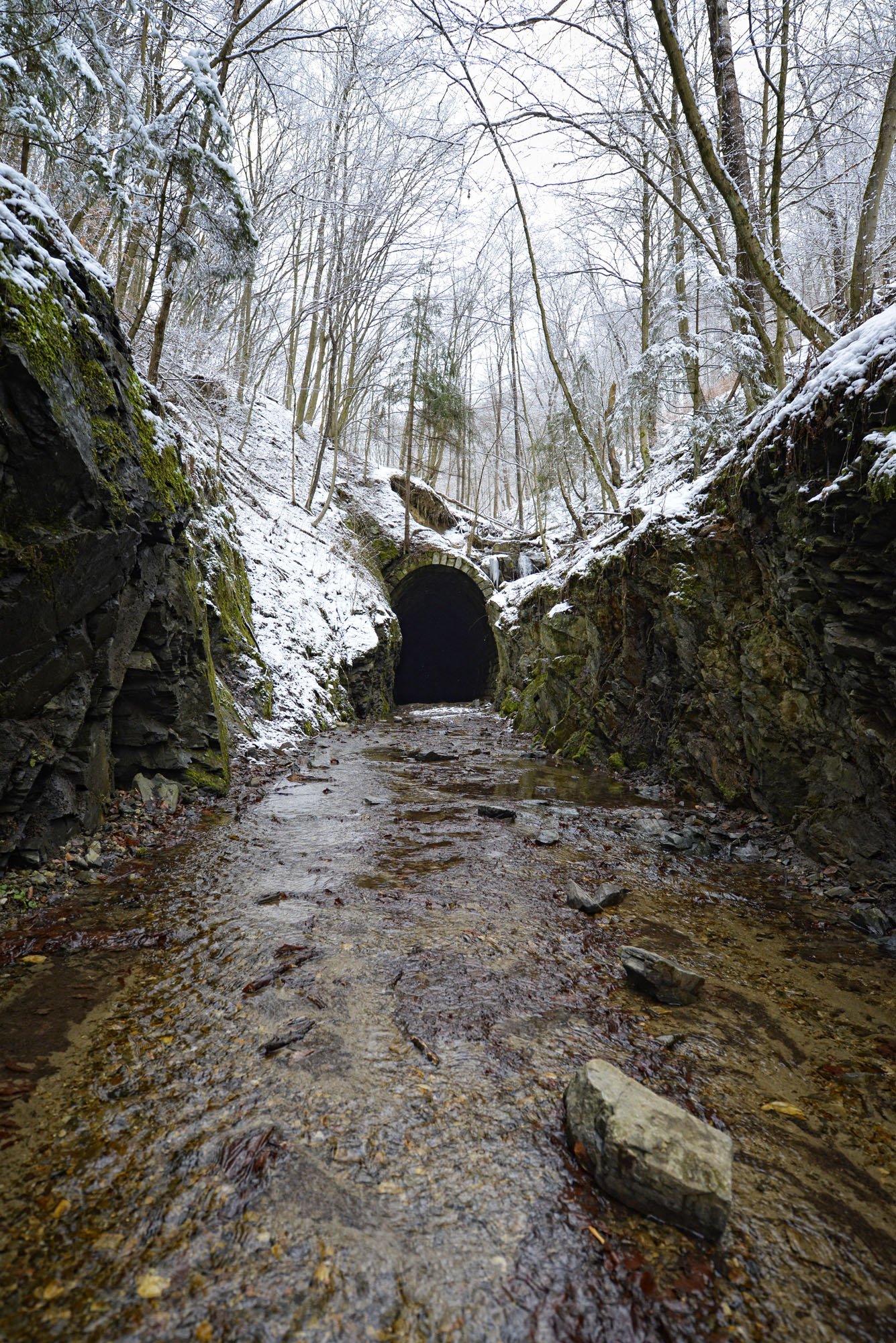 Slavošovský tunel - portál od Magnezitoviec